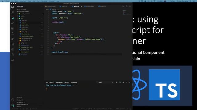 React using typescript functional component english explain смотреть онлайн