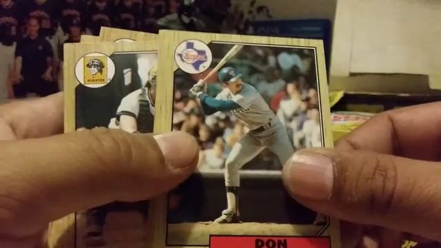 1987 Topps Baseball Card Hobby Box opening Looking for Larkin McGwire Bo and Bonds смотреть онлайн