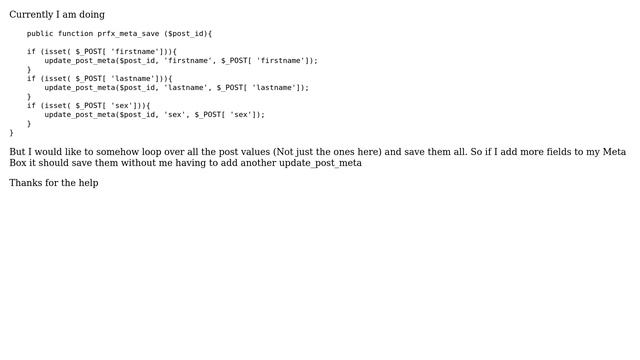 Wordpress: How do I save Multiple fields in a meta box? смотреть онлайн