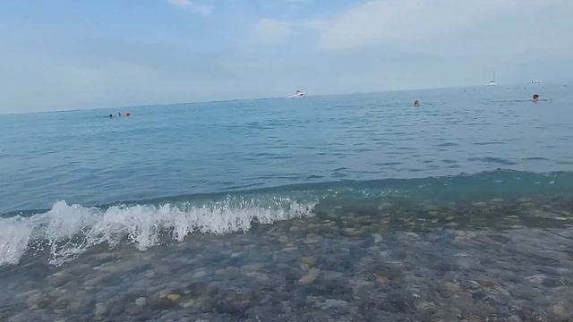 Лазаревское 1 июля море прозрачное