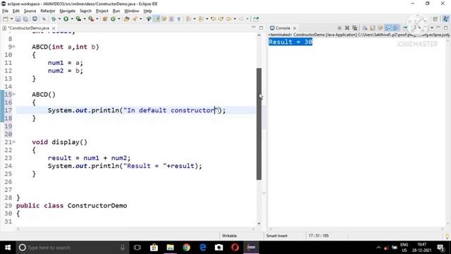 Constructor overloading in Java | Tamil | Example Program смотреть онлайн