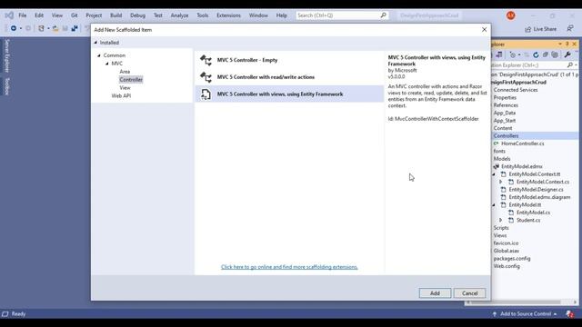 Asp.Net MVC CRUD Operation Using Design First Approach⚡⚡Entity Framework⚡⚡Technology Former смотреть онлайн