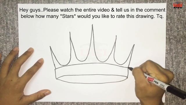 How to Draw a Crown Outline Drawing | Easy Crown Sketch Step by Step for Beginners смотреть онлайн