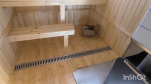 баня каркасная с печью ,,"Ермак 12"