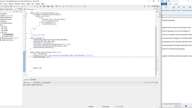 05 Java ile Universite Otomasyon-Veritabani insert #java #eclipse #postgresql смотреть онлайн