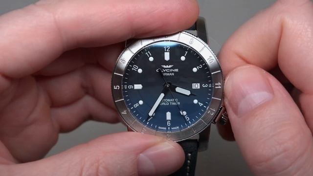 GLYCINE AIRMAN WORLDTIMER MEN'S WATCH REVIEW MODEL: GL0062 (4K) смотреть онлайн