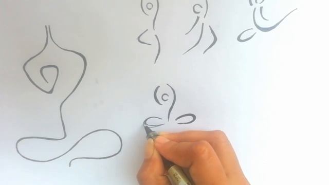 Draw yoga sketch || 10 Sketch yoga poses смотреть онлайн