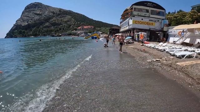 Новый свет. Крым. Июль 2023. Набережная, море и пляж. Красивейшее место в которое хочется вернуться смотреть онлайн