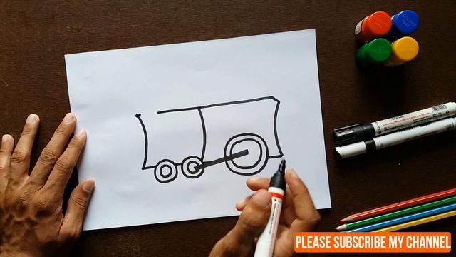How to draw ENGINE for kids смотреть онлайн