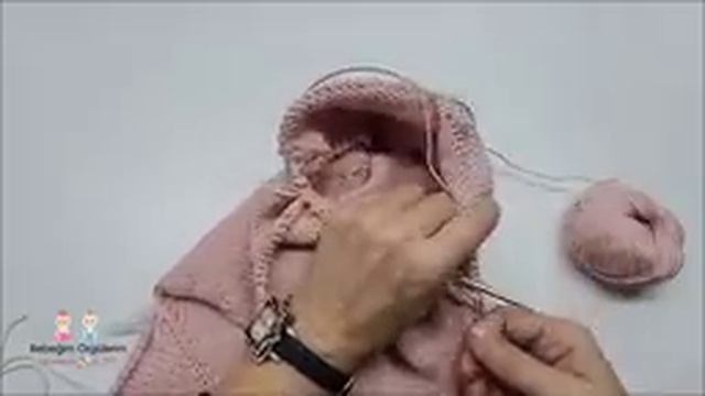 Çiçek Işlemeli Bebek Tulumu / El Örgüsü Kolay Bebek Tulumu / Elif Pirenvise Örgü Modelleri