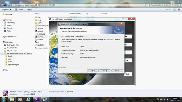 UGS NX 8 windows 7/windows8 Installation смотреть онлайн