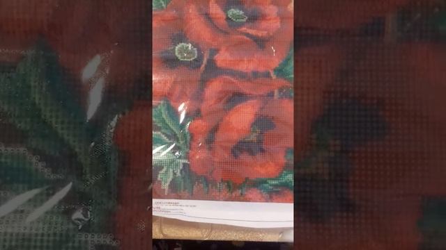 Алмазная вышивка с алиэкспресс. Распаковка посылок. Маки . Полная выкладка. смотреть онлайн