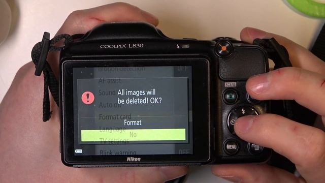 How To Format SD Card On Nikon Coolpix L830?
