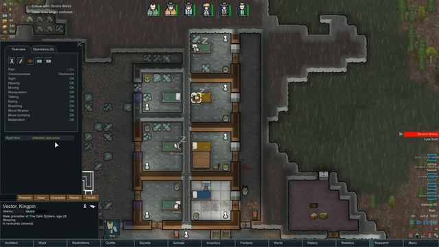 RimWorld Alpha 12D MODDED Gameplay - Ep. 11 - SIEGE, FLU & PLAGUE! - EDB PREPARE CAREFULLY MOD смотреть онлайн