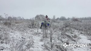 Заводим HAMMER 200lux после долгого простоя.Зимние покатушки на квадроцикле!