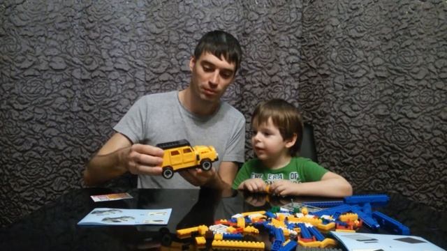 Собираем конструктор автосервис, джип и подъемник смотреть онлайн