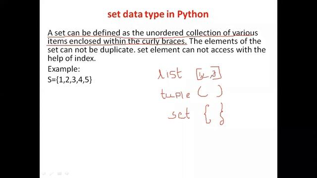 tuple and set Data Type in Python 21-06-2021 смотреть онлайн