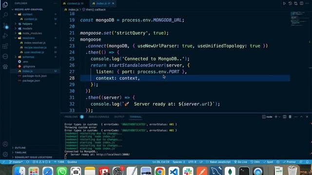 JWT Authentication in GraphQL Apollo Server | GraphQL Context | Tutorial # 7 смотреть онлайн