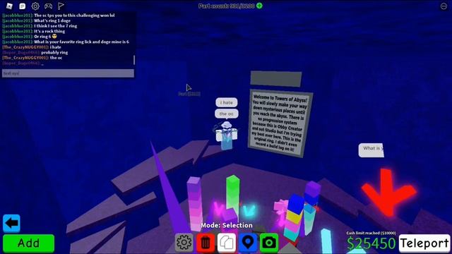 Building the Towers of Abyss Ring Select - Obby Creator, Roblox смотреть онлайн