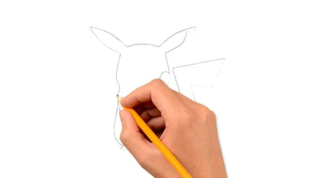How to draw Pokemon Pikachu pencil drawing step by step смотреть онлайн