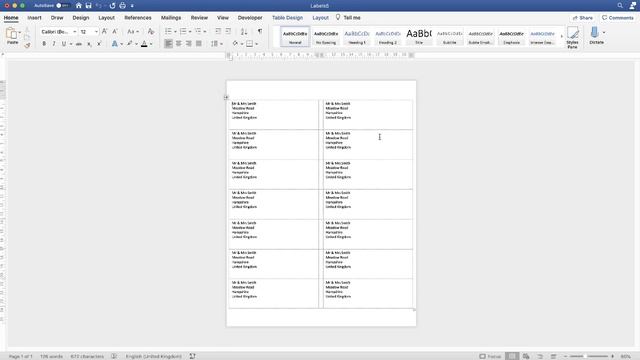 How To Make Labels In Word | Microsoft Word Tutorial