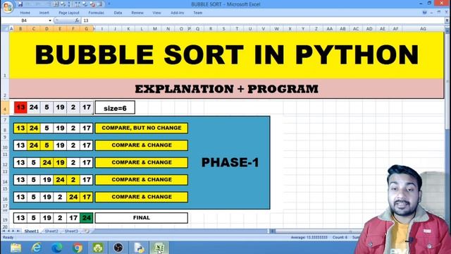 Bubble sort in python | Bubble Sort Program in Python | Class 11,12 Computer Science | Bubble Sort смотреть онлайн