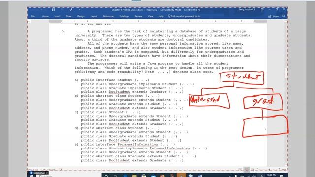 JAVA - Lesson #127 - APCSA - CH 9 Inheritance Practice Quiz #3 смотреть онлайн