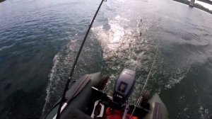 Рыбалка на хариуса с лодки ПВХа на реке Ангара.