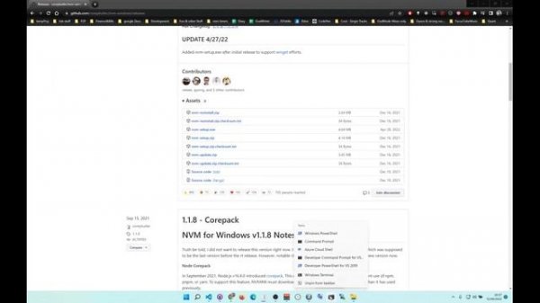 Node Version Manager Windows Installation, nvm for windows correct installation instructions