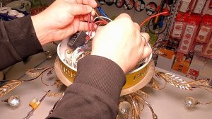 Как переделать галогеновую люстру светильник с 12 на 220 вольт
