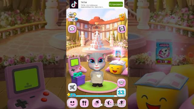 Говорящая кошечка Анжела . Игра 