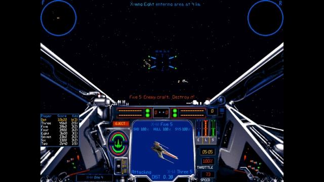 Just for Fun - Star Wars: X-Wing vs TIE Fighter: Balance of Power - X-Wing Furball (bot deathmatch) смотреть онлайн