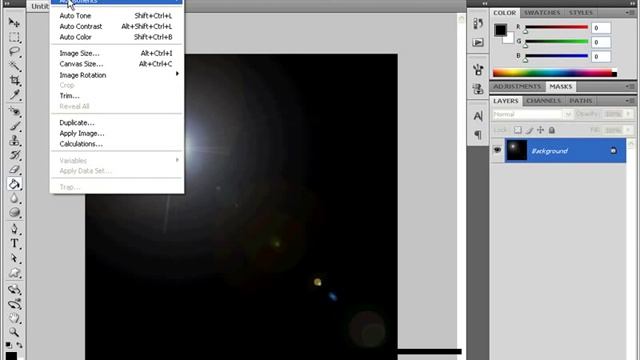 Эффект летящей кометы в Photoshop смотреть онлайн