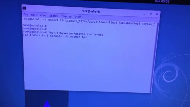 Gnome 3.20 Wayland on XU4 смотреть онлайн