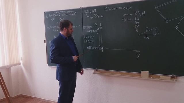 Ориентируем электронный тахеометр 3Та5 на точку с известными координатами X, Y, H смотреть онлайн