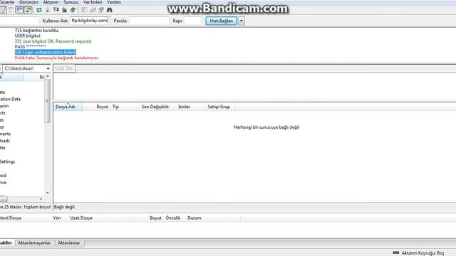 530 Login authentication failed Hatası kesin Çözümü смотреть онлайн