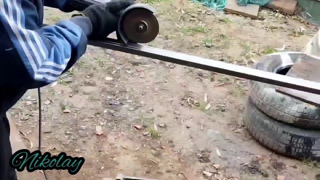 Современные, Распашные ворота из профнастила. Ворота своими руками. смотреть онлайн