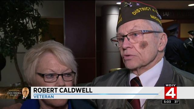 Public visitation held for Rep. John Dingell in Dearborn смотреть онлайн