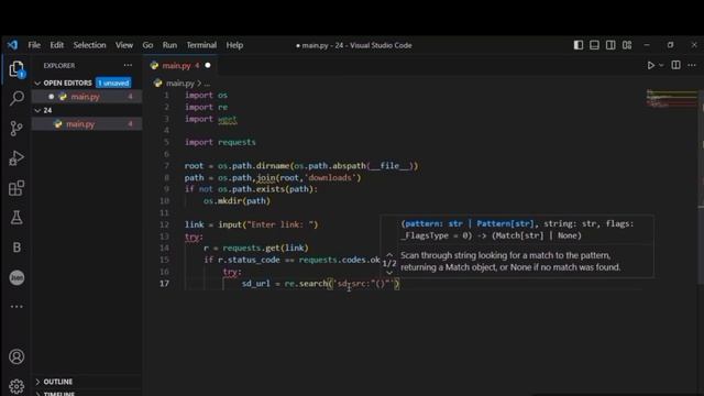 Create a Facebook Video Downloader using Python смотреть онлайн