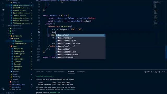 how to create sidebar in react JS dashboard sidebar responsive sidebar navbar react router v6 part смотреть онлайн