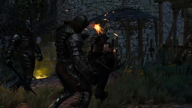 Ведьмак 3 Дикая Охота Кейра во всей красе Спасение Ламберта смотреть онлайн