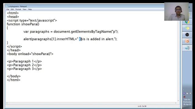 Java Script Document Object Model Addition Deletion Setting Getting of Elements смотреть онлайн