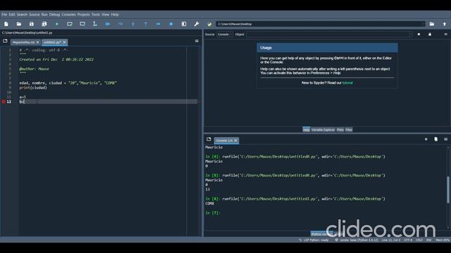 Variables y tipo de datos // Spyder-Python смотреть онлайн