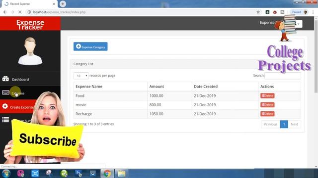Online Expense Tracking System Project in PHP | MYSQLI | HTML | CSS - College Projects for CS смотреть онлайн