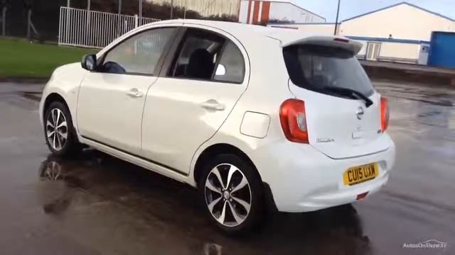 NISSAN MICRA TEKNA DIG-S WHITE 2015 смотреть онлайн