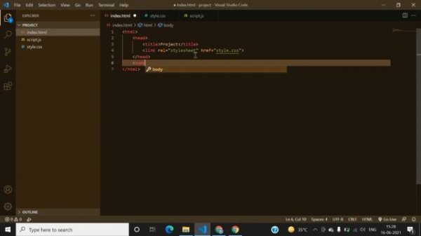 How to create and run html, css and javascript files in VScode editor | 2021 | for beginners |