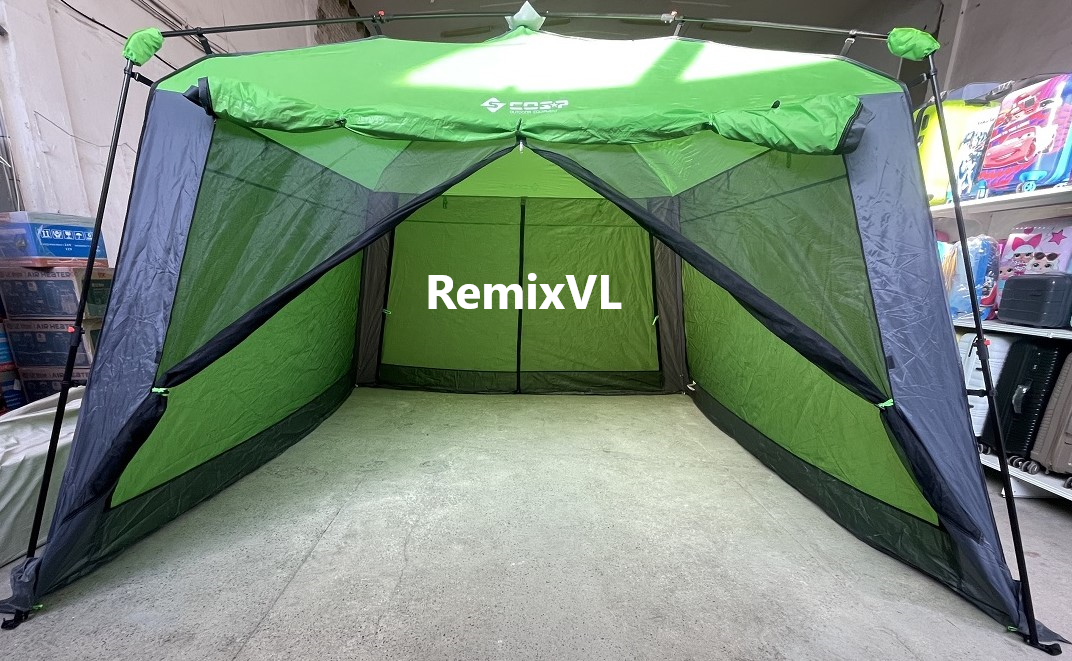 Магазин RemixVL: Видео обзор палатка Автомат Cosp 2024 огромная 2 входа + пол смотреть онлайн