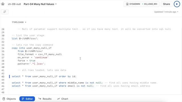 Null Handling In Snowflake | Snowflake Data Loading Consideration | Ch-09 смотреть онлайн