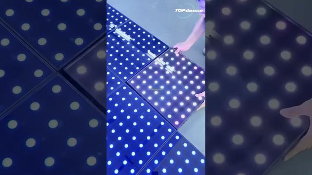 Technician is testing the floor #leddancefloor #stagelighting смотреть онлайн