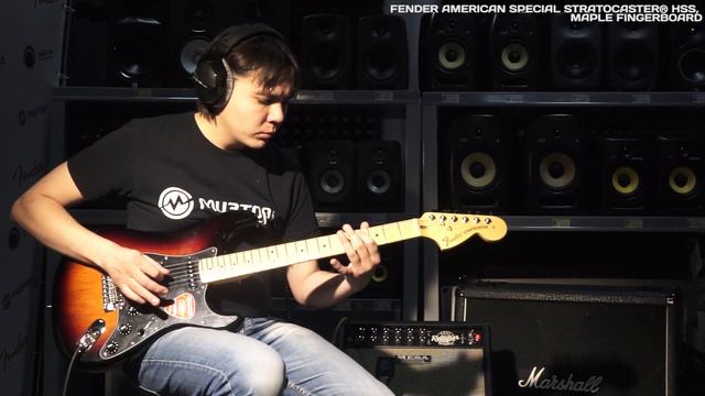 Электрогитара FENDER AMERICAN SPECIAL STRATOCASTERR HSS смотреть онлайн